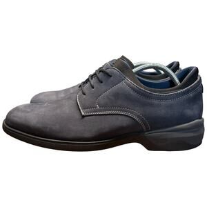 JOHNSTON & MURPHY XC4 Elkins Plain Toe Men's 10M Dual Width Navy Suede Shoes